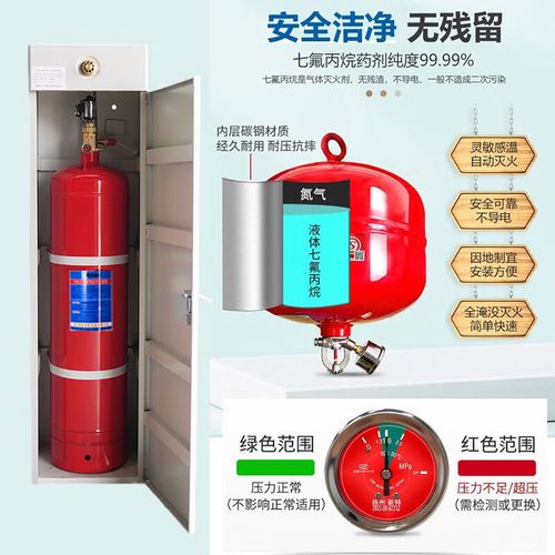 悬挂式七氟丙烷自动灭火装置（4kg）全面解析 温感启动与消防药剂应用